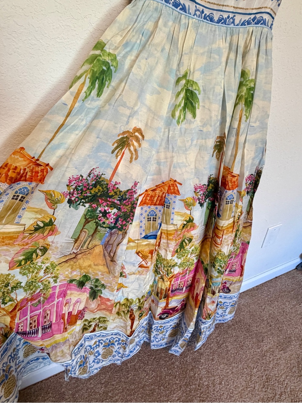 NWT FARM Rio Multicolor Aracati Maxi Dress Small - Picture 4 of 6